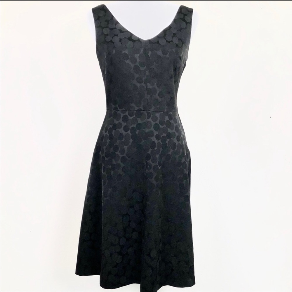 WHBM Black Dotted Dress